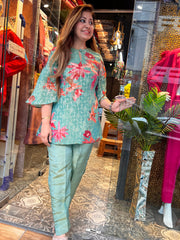 Shimmer crape suit Rakhi edit