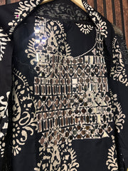 Cotton mirror work suit