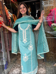 Cotton muslin suit under 1500/-