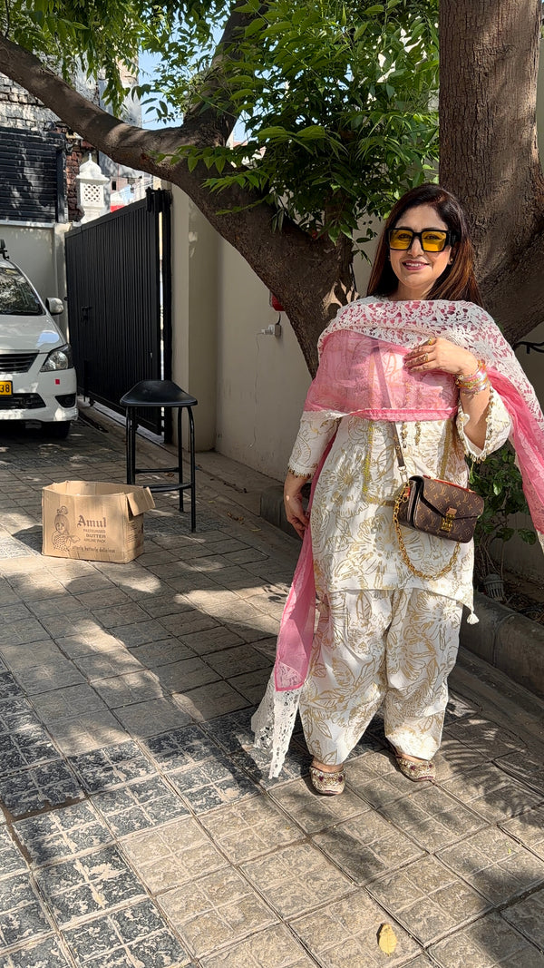 Farshi lace suit