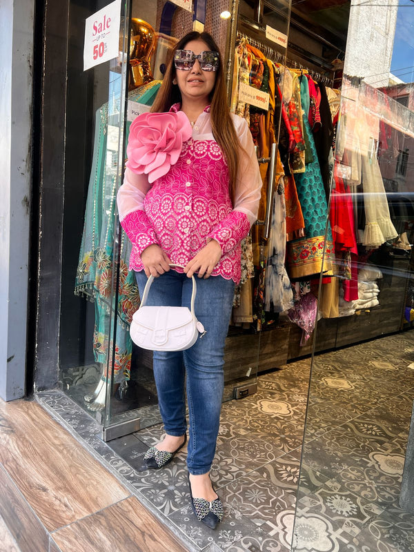 Sequin Blazer with Banana Cream Inner & Belt