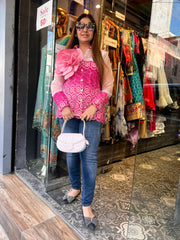 Sequin Blazer with Banana Cream Inner & Belt